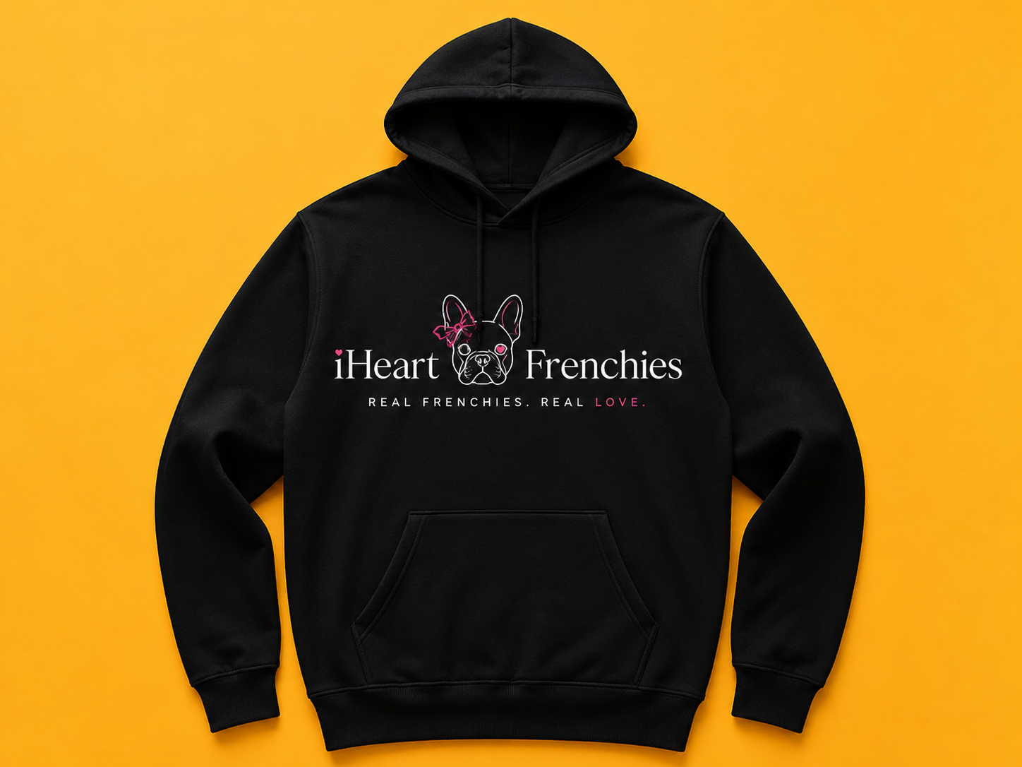 iHeart Frenchies Zip-Up Hoodies — official branded merch